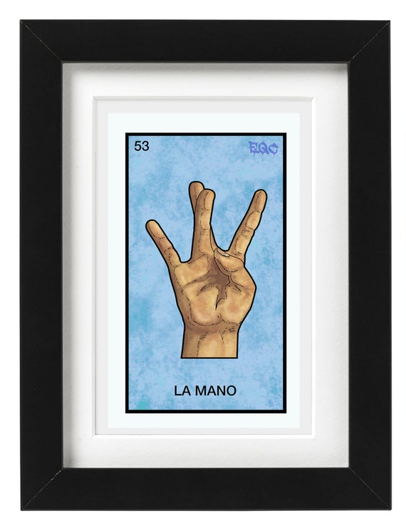 La Mano Loteria Print Etsy