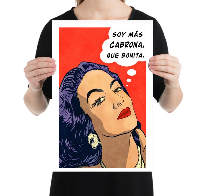 Pop art print Maria Felix | Etsy