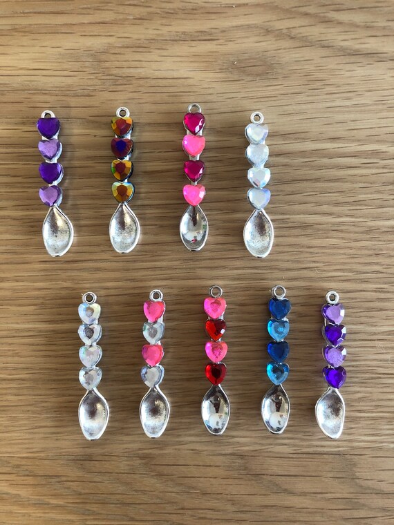 Cute Custom Novelty Heart Spoon Pendant