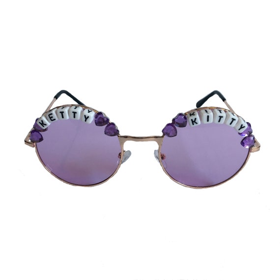 KETTY <3 KITTY Round Colour Tint Festival Sunglasses - Custom Designs Available