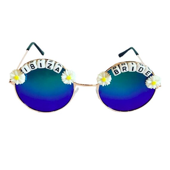 IBIZA <3 BRIDE Round Mirror Festival Sunglasses - Custom Designs Available