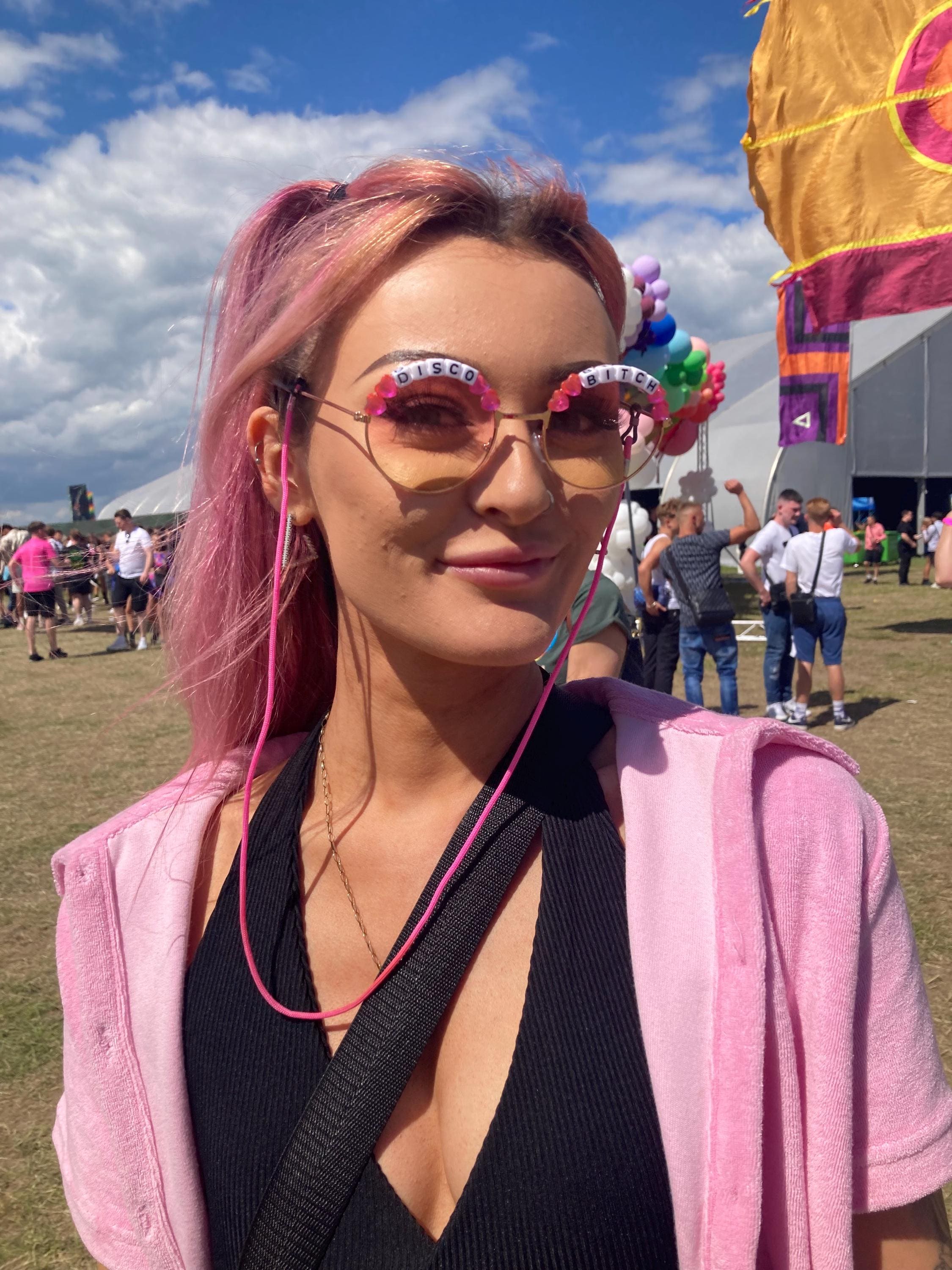 Gorgeous Women Round Sunglassesl Rainbow Diamond Sparkly Bling Women main image 2