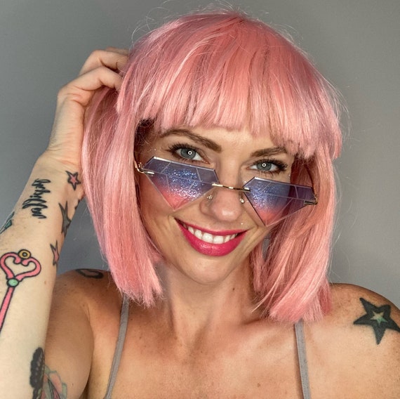 DIAMOND Gradient Tint Festival Party Sunglasses