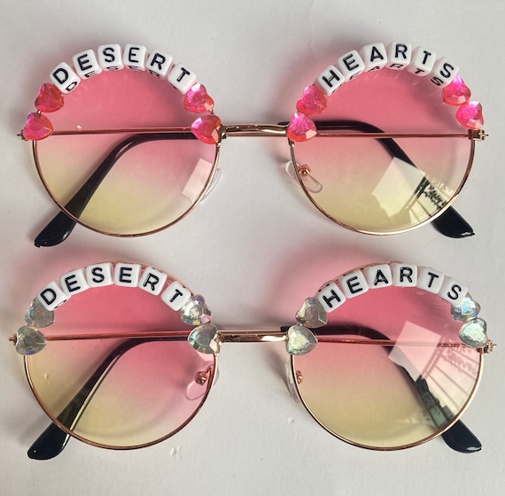 DESERT HEARTS Round Festival Sunglasses - Personalised Available