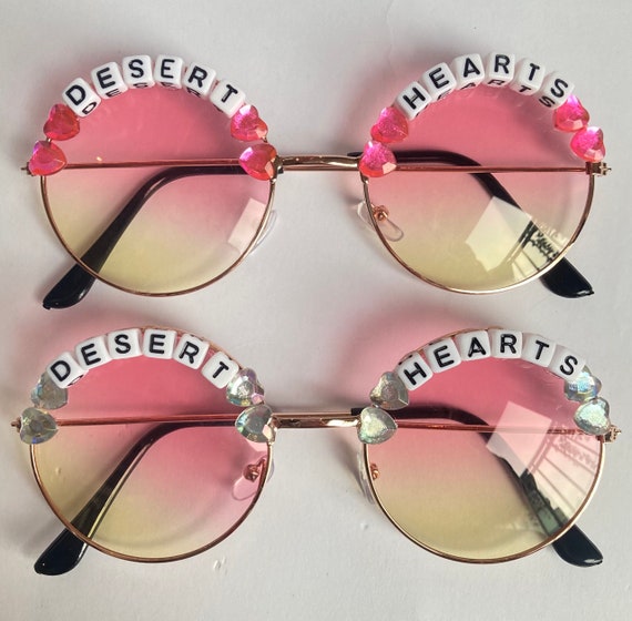 DESERT HEARTS Round Festival Sunglasses - Personalised Available