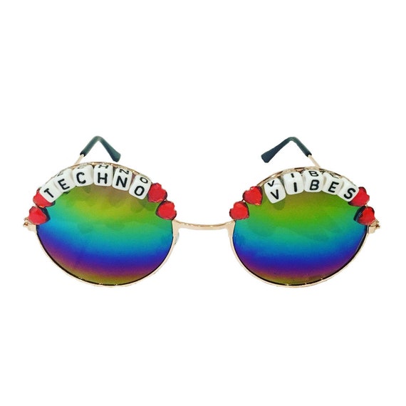 Illesteva Piazza Mask Metal Frame Rainbow Mirror Sunglasses S3951 | eBay