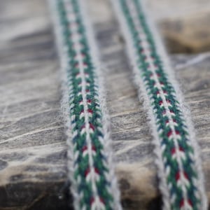 9 tablet geweven band, tablet weven, Vikingriem, middeleeuwse riem, gitaarriem, camerariem, hoofdband, wollen tailleriem, cadeau