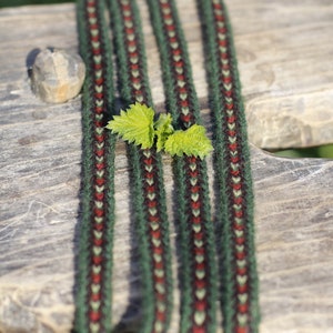 8 tablet geweven band, tablet weven, Vikingriem, middeleeuwse riem, gitaarriem, camerariem, hoofdband, wollen tailleriem, vintage cadeau.