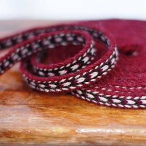 8 tablet geweven band, tablet weven, Vikingriem, middeleeuwse riem, gitaarriem, camerariem, hoofdband, wollen heupriem.