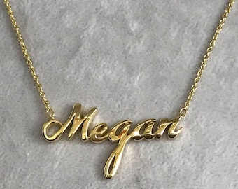 Custom name necklace  Personalized name necklace, Dainty name necklace, Name necklace for her, Bridesmaid name necklace, Tiny name necklace