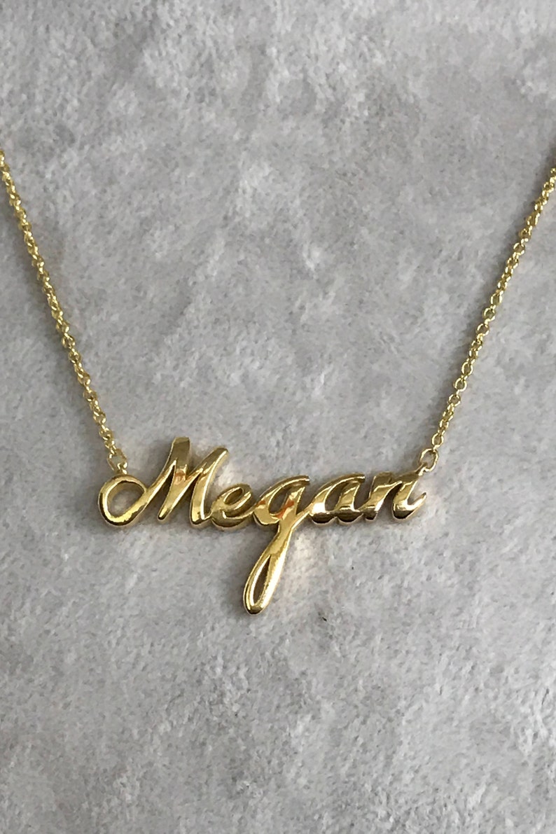 Custom name necklace Personalized name necklace, Dainty name necklace, Name necklace for her, Bridesmaid name necklace, Tiny name necklace image 1