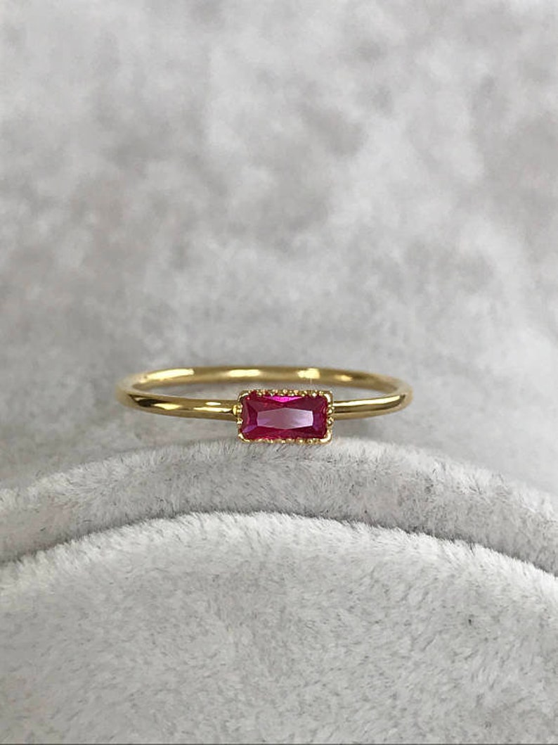 14k Gold Rings for Women Tiny Promise Gold Rings for Her 14k Etsy