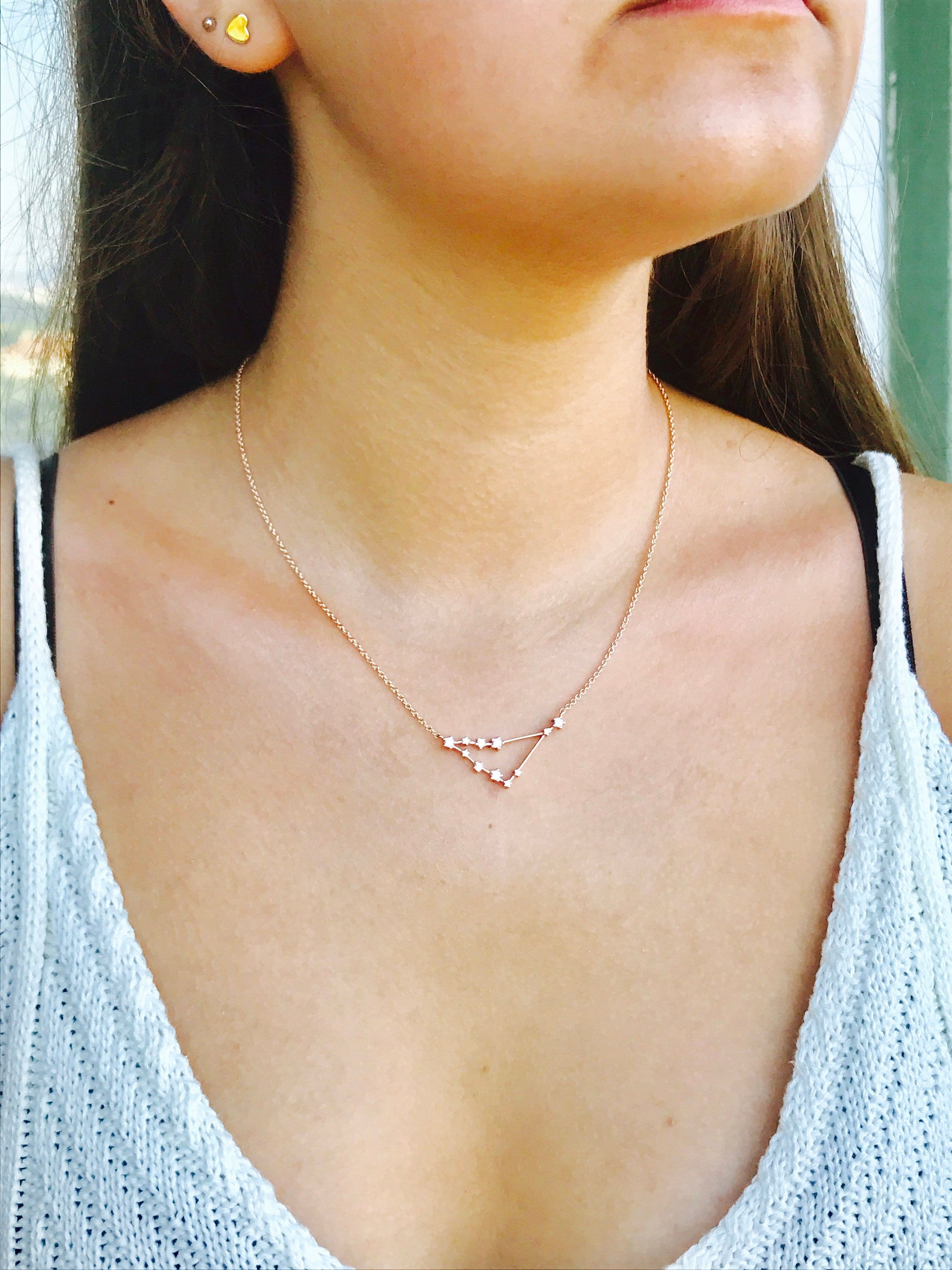 Capricorn Zodiac Precious Necklace