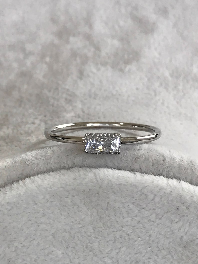 14k Gold Rings for Women Tiny Promise Gold Rings for Her 14k Etsy