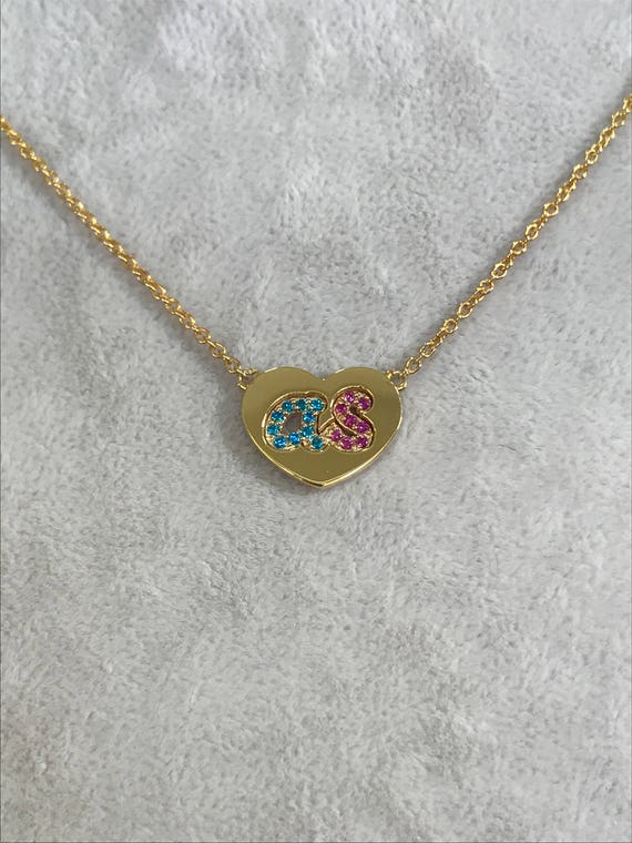 couples birthstone necklace