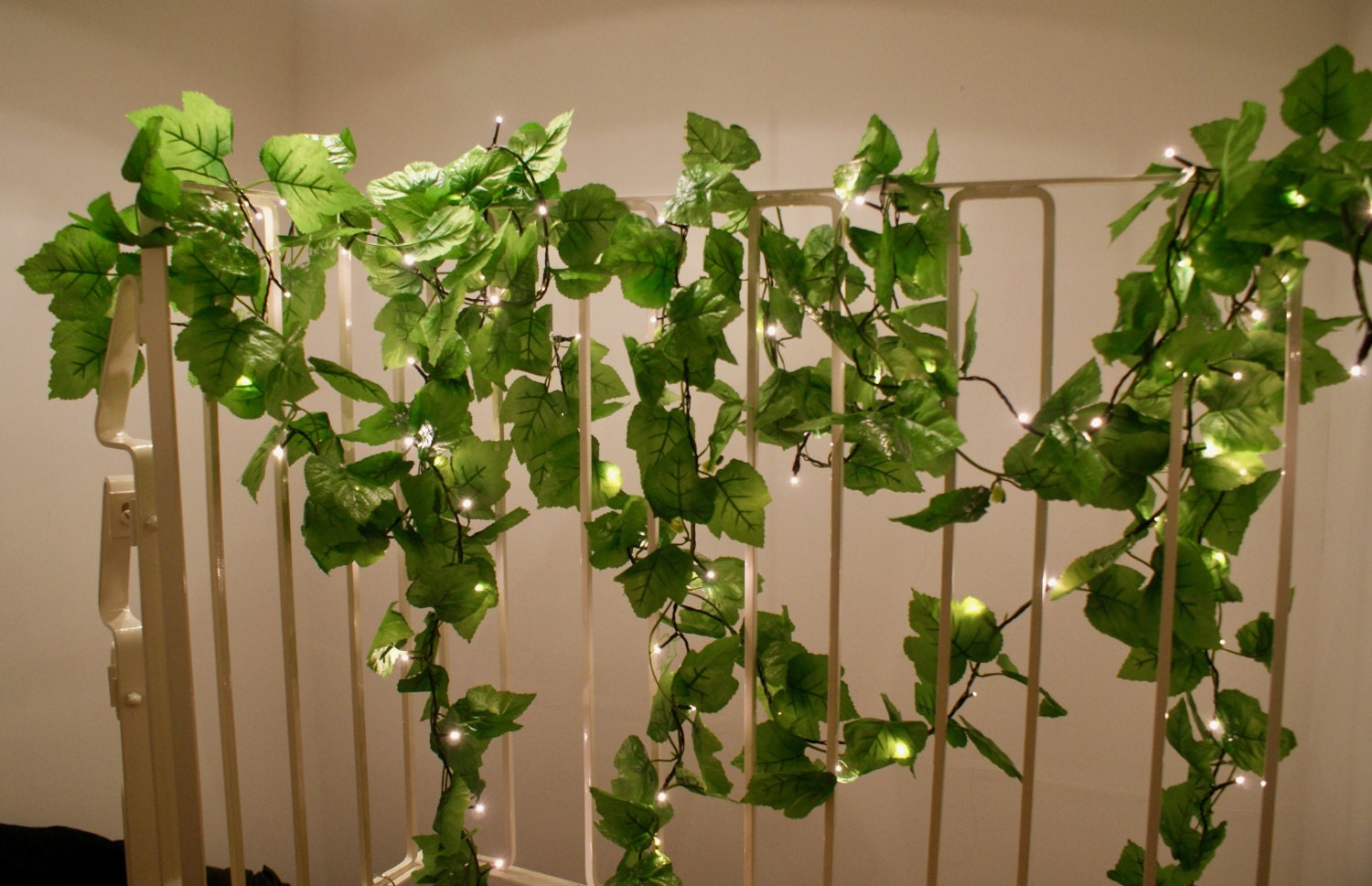 10m Ivy leaf LED light garland / 100 string lights. Indoor and Etsy