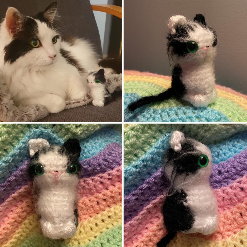 CROCHET MY CAT: bespoke miniature amigurumi toy of your pet image 9