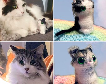 CROCHET MY CAT: bespoke miniature amigurumi toy of your pet