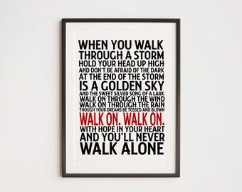 Never Walk Alone Etsy Never Walk Alone Etsy