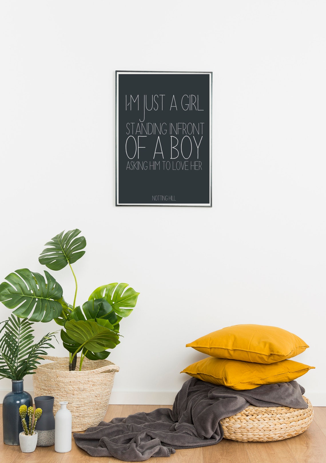 I'm Just A Girl Notting Hill Quote Quote Print Etsy