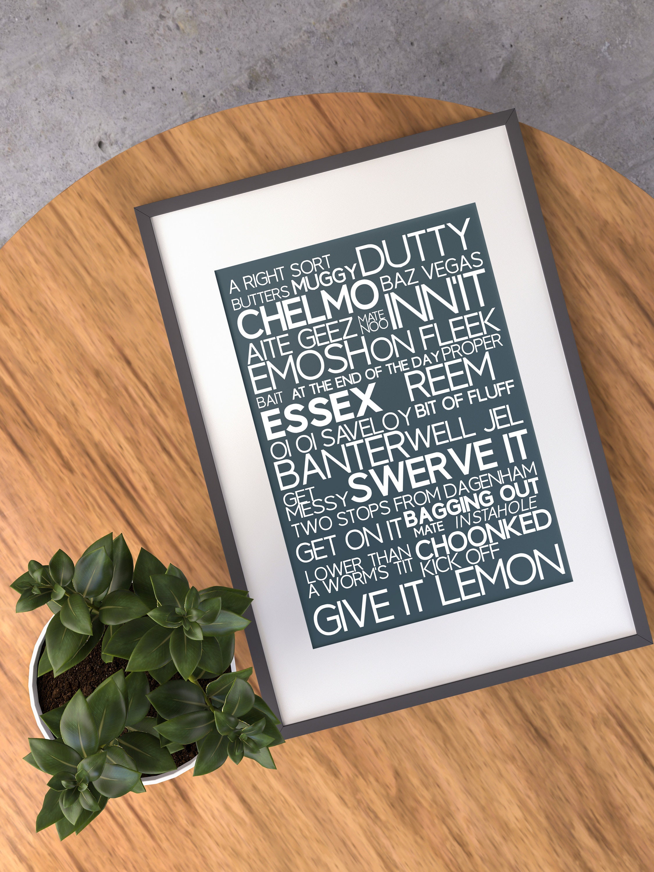 Essex Phrases Essex Poster Kitchen Decor Birthday Print Etsy