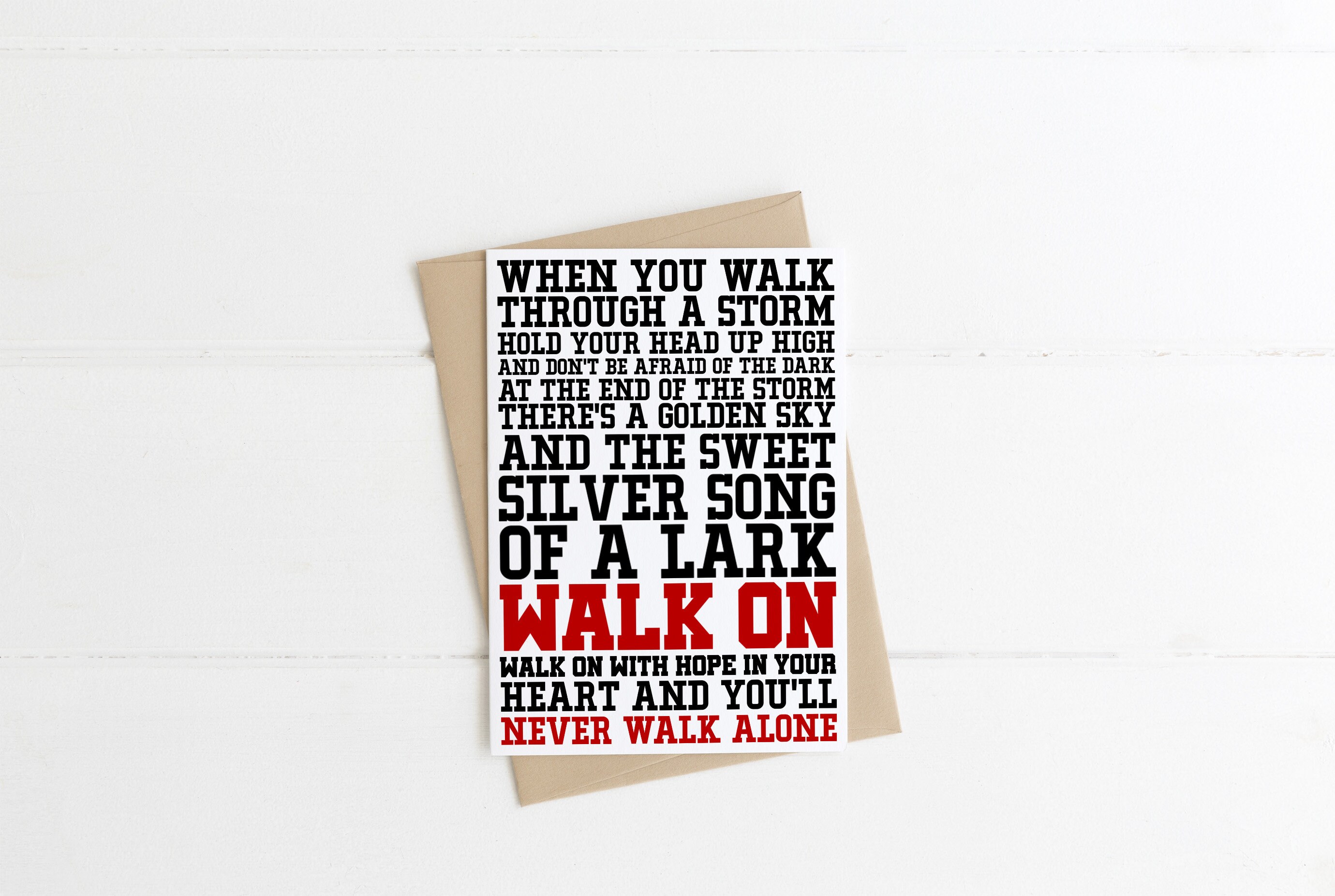 Liverpool Fan You Ll Never Walk Alone Gerry And The Etsy