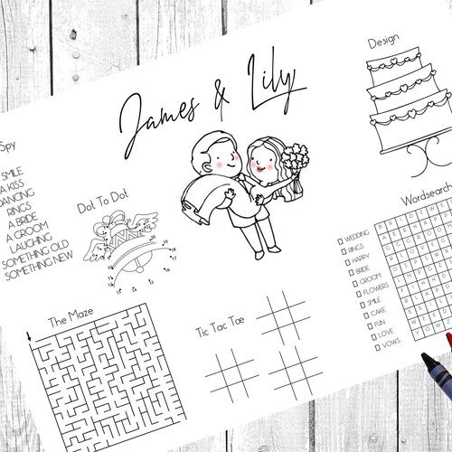 Personalised Childrens Wedding Activity Pack Wedding Ideas - Etsy UK