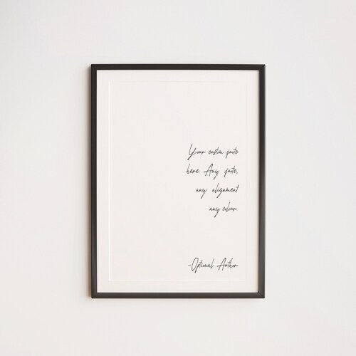 Custom Quote Print Printable Wall Art Positive Affirmations Etsy