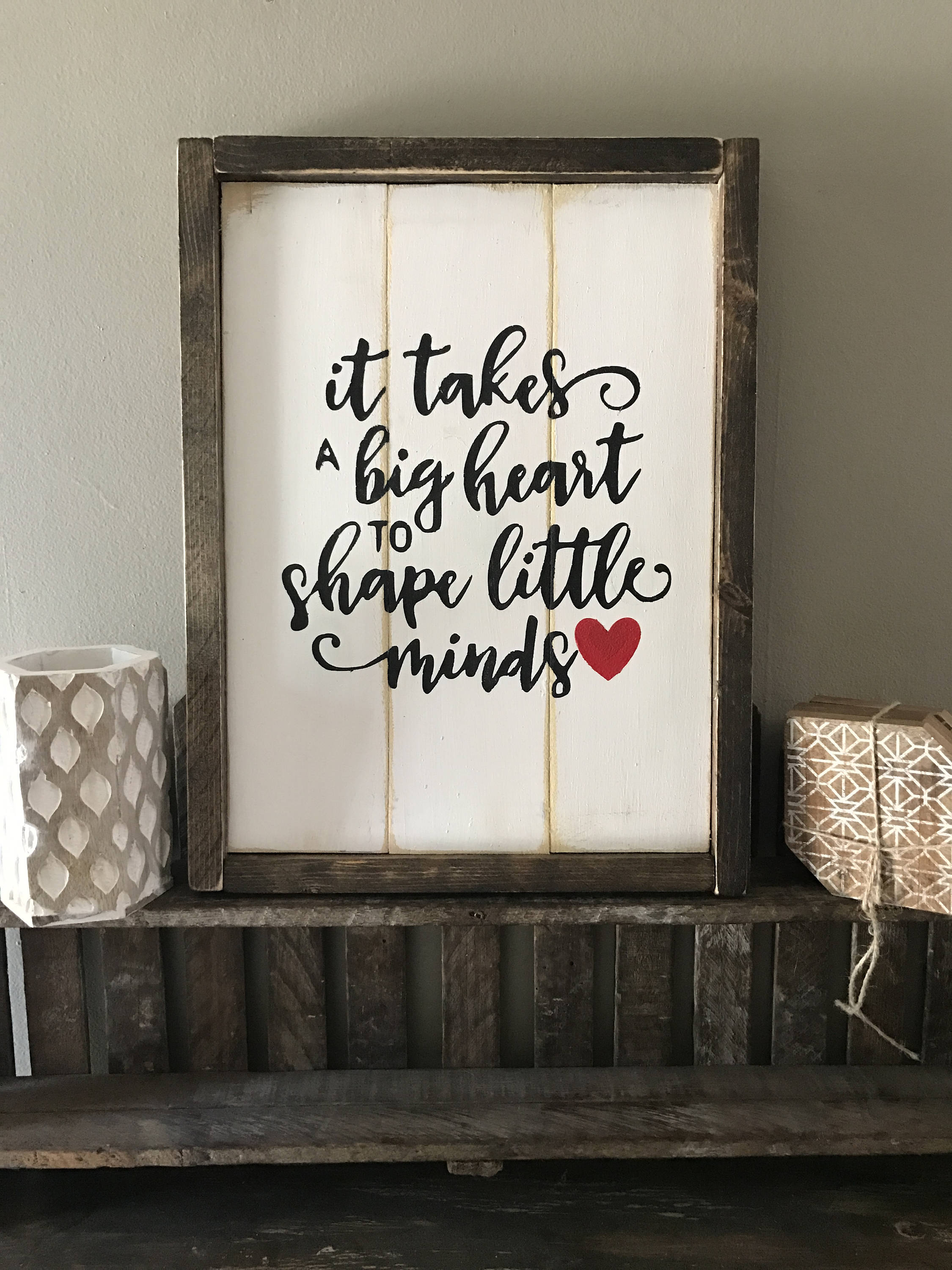 Farmhouse decor Framed wood sign fixer upper style daycare ... Farmhouse decor Framed wood sign fixer upper style daycare