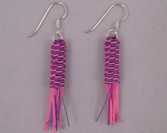 Paper Quilled Tassle Earrings - Handmade