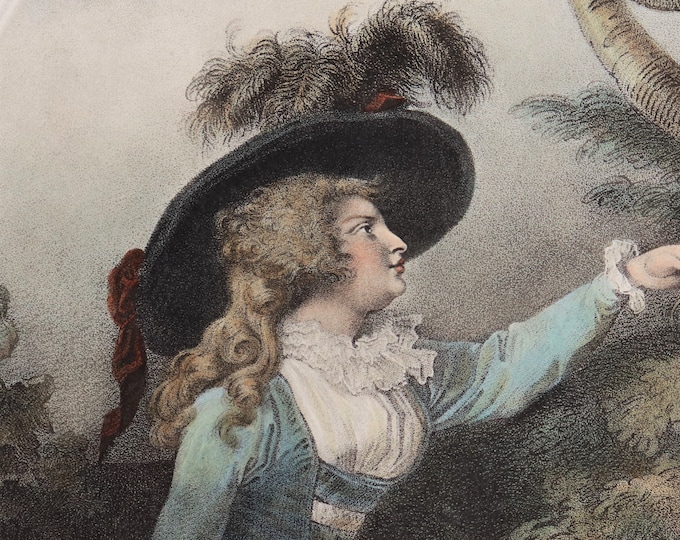 Antique Stipple Engraving: Princess Elizabeth, Landgravine of Hesse-Homburg