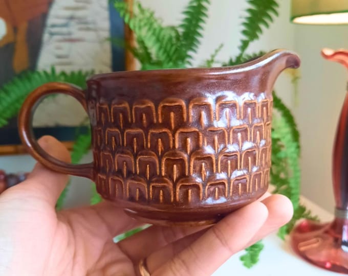 Mid Century Modern Milk Jug By Wedgwood Made in England 'Amber Pennine' Pattern 1965-1987