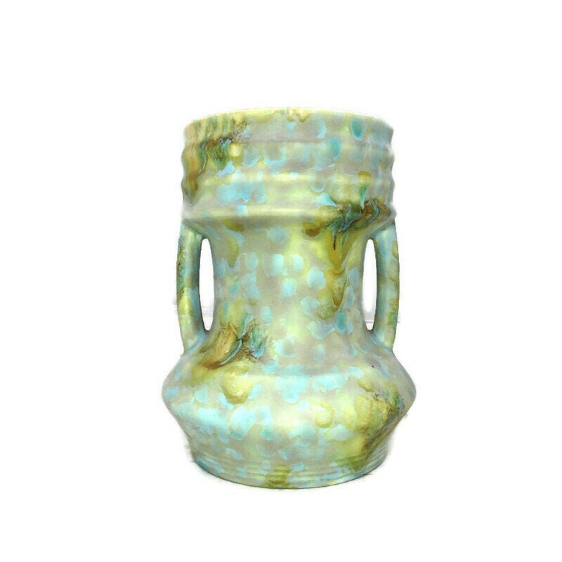 1930 S Art Deco Drip Glaze Beswick Vase Model 183 English Ceramic