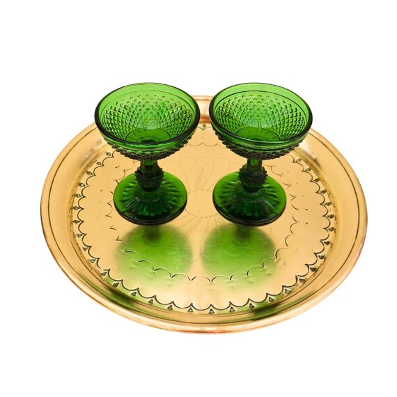 Mid Century English Brass Serving Tray Made By Peerage, Vintage Brass Serving Tray