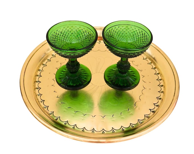 Mid Century Brass Serving Tray by Peerage - English Vintage Tray