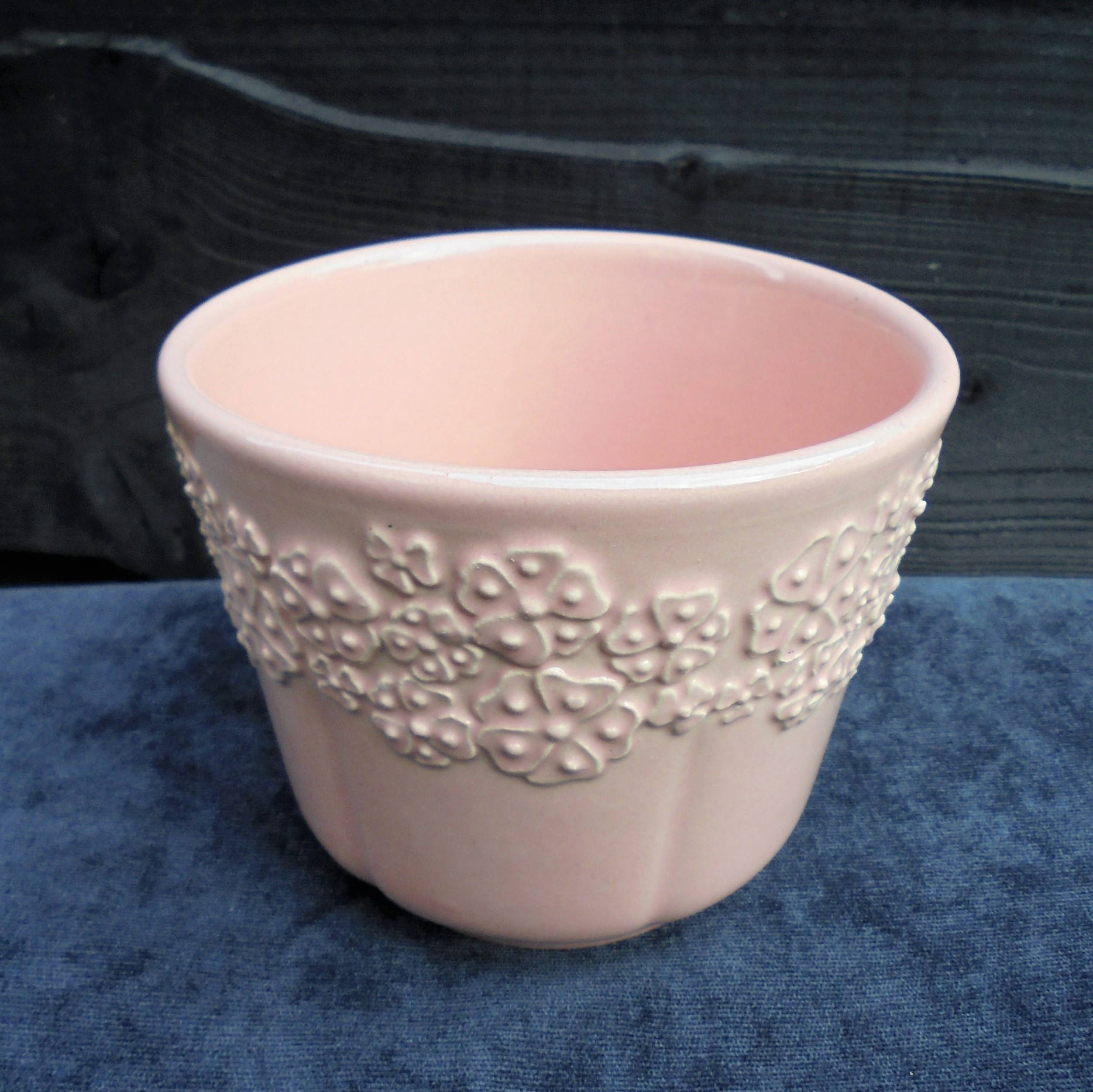 Vintage West Germany BAY Keramik planter flower pot 80's/Small MCM Planter
