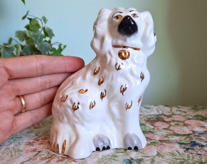 Small Mid Century Beswick Stafforsdshire Mantle Dog Single 1378-6, 5.5 INCHES King Spaniel