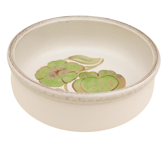 Large Denby "Troubador" Open Salad Serving Bowl, Mid Century Modern Salad Bowl, 70'a retro floral serving bowl