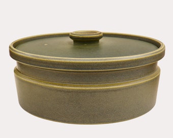 MCM Wedgwood Greenwood Lidded Casserole 4 pints, Mid Century Modern Olive Green Casserole By Wedgwood, Retro Oven To Table Casserole