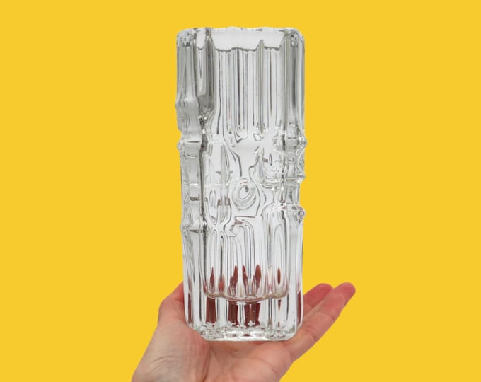 Vladislav Urban Glass Vase: Mid-Century Modern Sklo Union Rosice