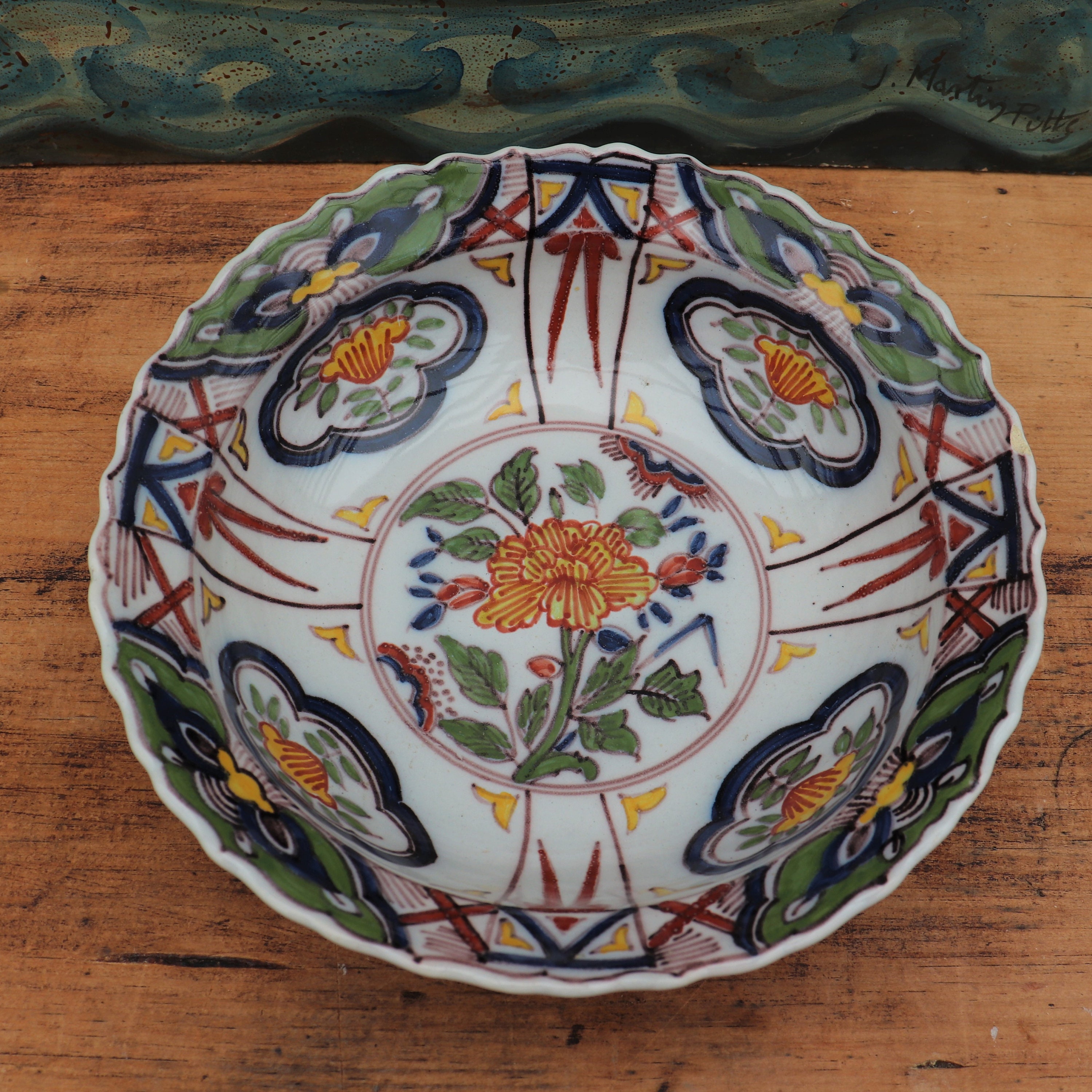 Hand Painted Bowl by Dutch Pottery Company Tichelaar Makkum