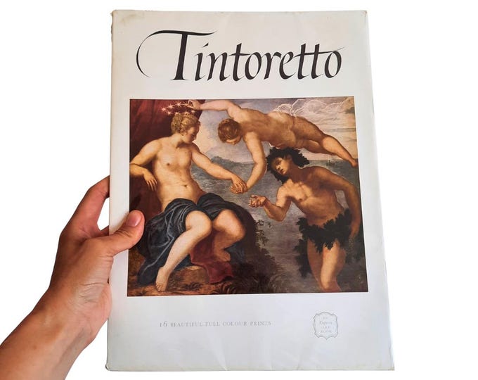 Large Mid Century Tintoretto Express Art Book With 16 Colour Plates