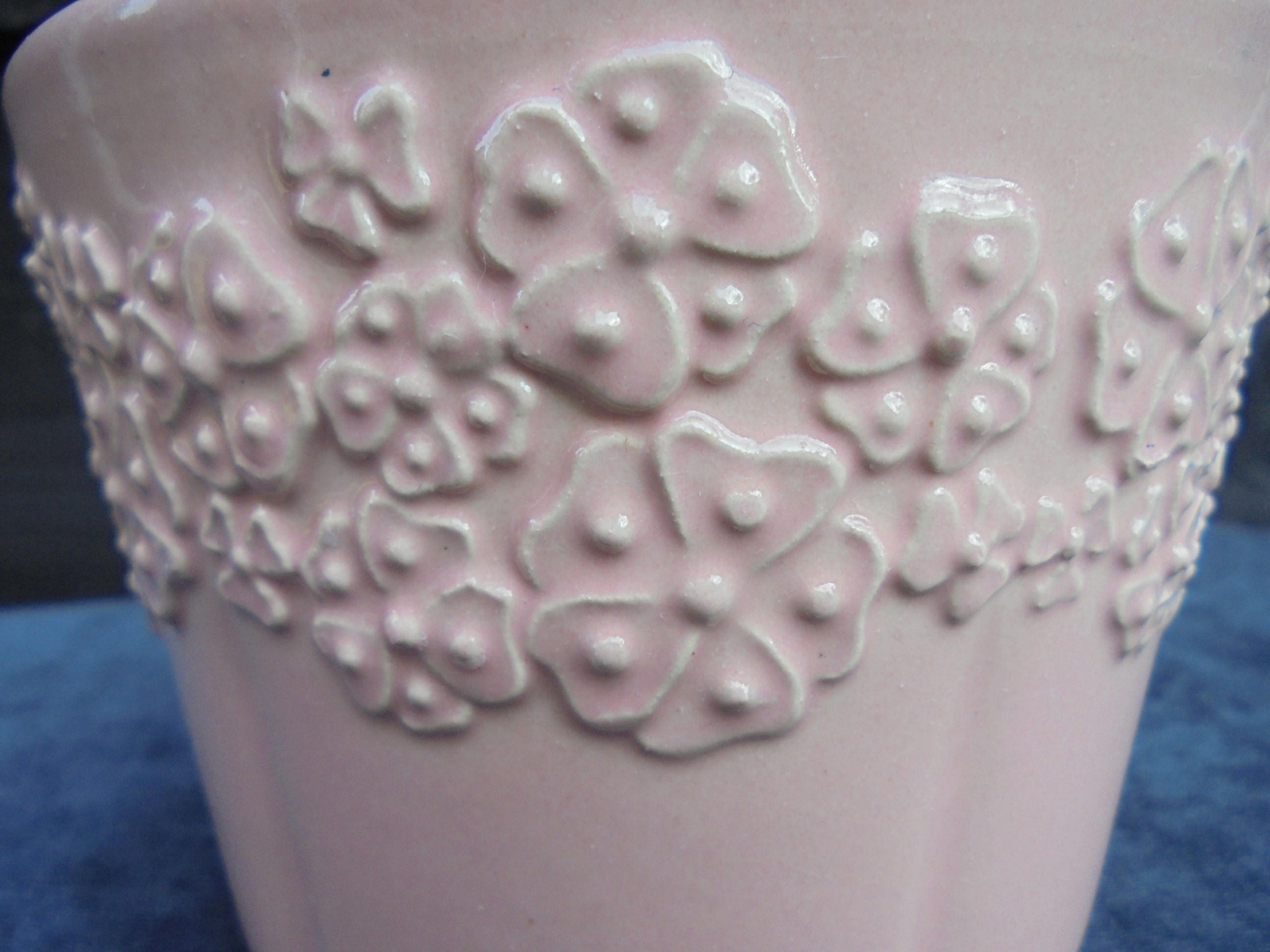 Vintage West Germany BAY Keramik planter flower pot 80's/Small MCM Planter