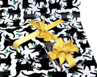 Vintage Black Cats Wrapping Paper: Catherine Brighty Design, 1995