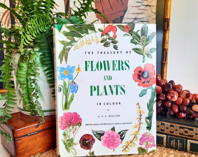 1966 Treasury of Flowers and Plants Book: Botanical Illustrations