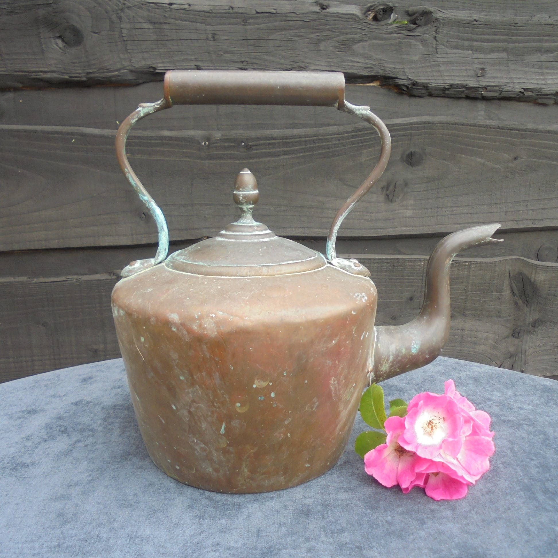 Victorian Copper Tea Pot Kettle 19TH Century