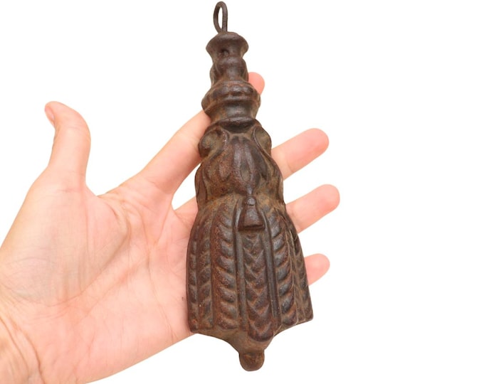 Antique French Cast Iron Tassel Curtain Weight - 1870s Paperweight