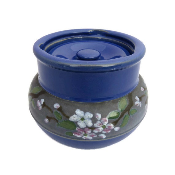 Vintage Blue Ceramic Ginger Jar With Blossom Cherry Tree Flowers Made In England Ceramic Ginger Jar Ceramic Lidded Jar Fine Art Ceramics Art Collectibles Delage Com Br