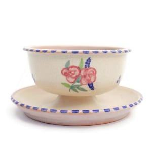 Antique Poole Pottery Carter, Stabler and Adams Small Footed Bowl or Grapefruit Dish 1920&#39;s.