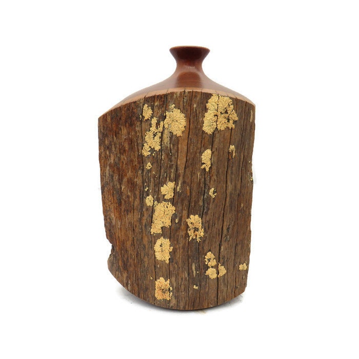 1950'S Jarrah Wood Fence Post Weed Pot Sculpture Made in West Australia